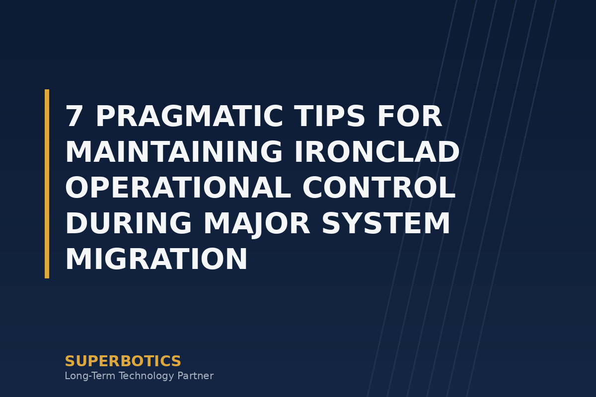 7 Pragmatic Tips for Maintaining Ironclad Operational Control During Major System Migration