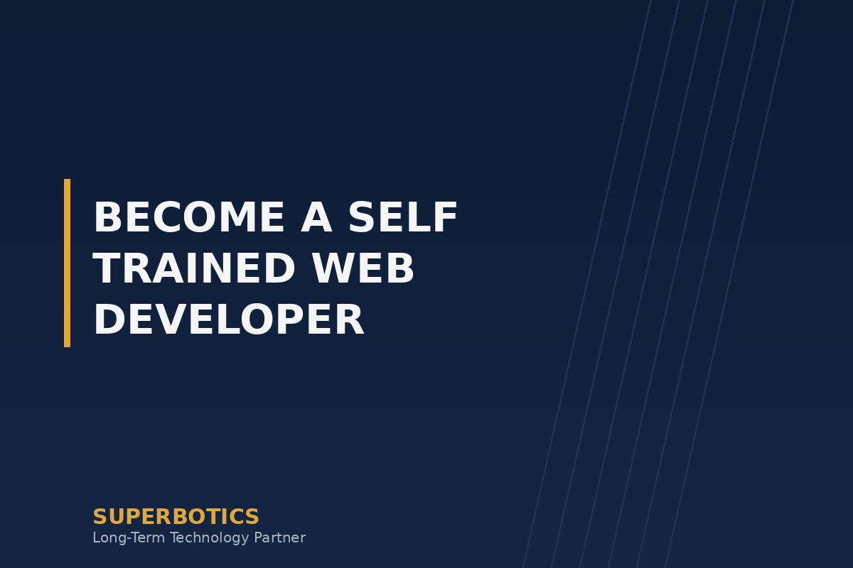Become a Self Trained Web Developer