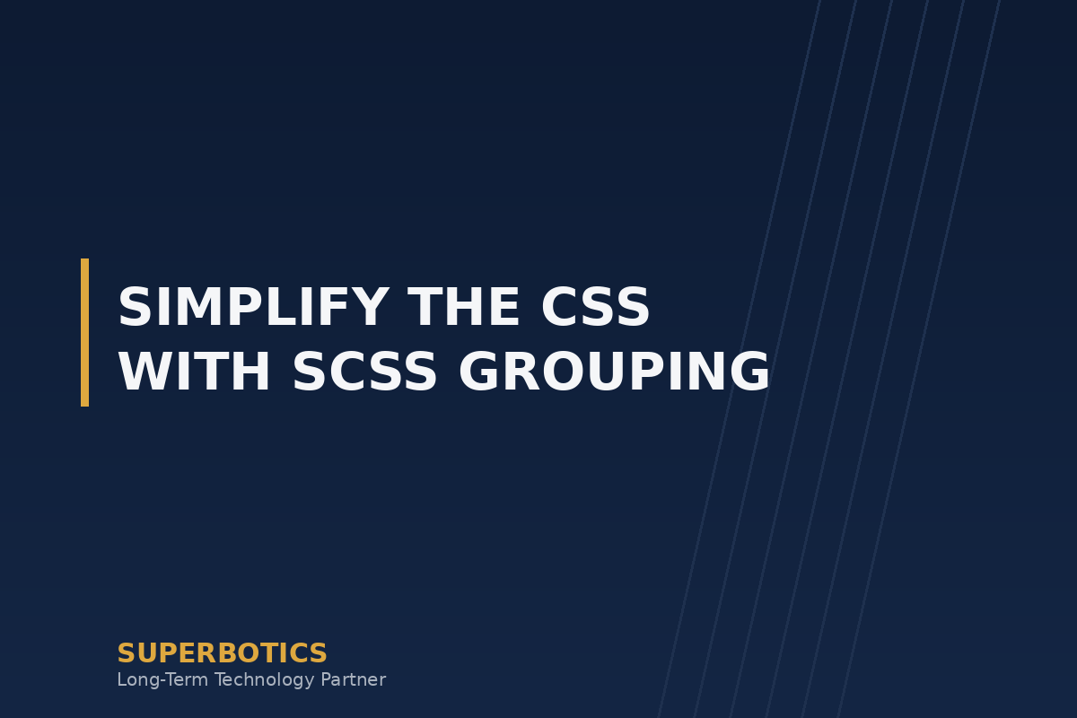 Simplify the CSS with SCSS grouping