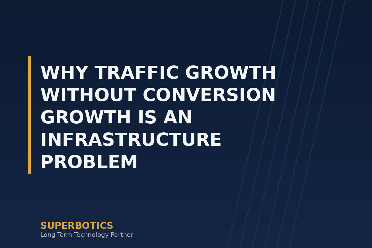 Why Traffic Growth Without Conversion Growth Is an Infrastructure Problem