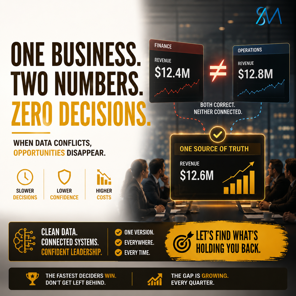 When Two Dashboards Show Two Truths: Building a Single Source of Data Trust for Leadership Decisions